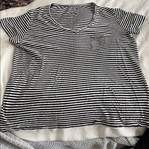 Black and white striped t-shirt